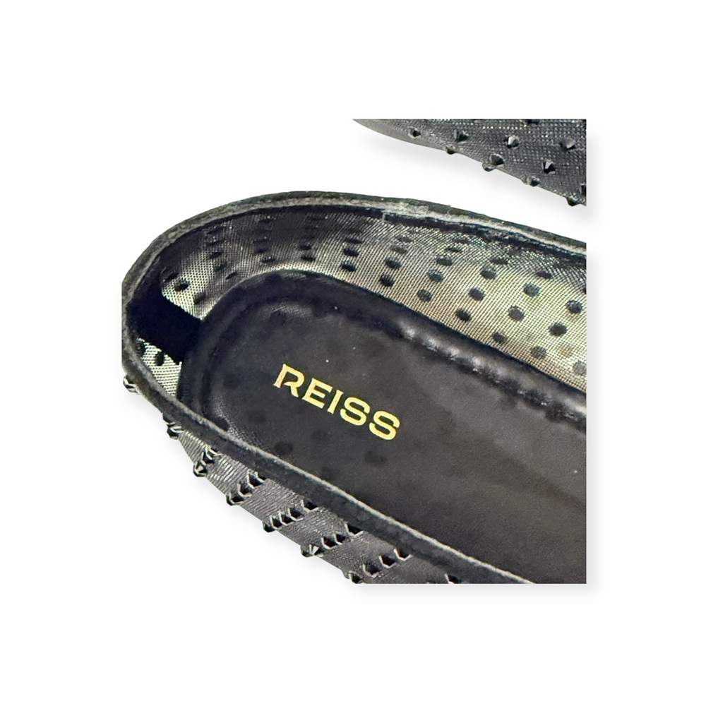 new Reiss 𖦹 Dina Mesh Embellished Ballet Flats 𖦹 Black Crystals 𖦹 40 9.5M 𖦹 - Picture 4 of 16